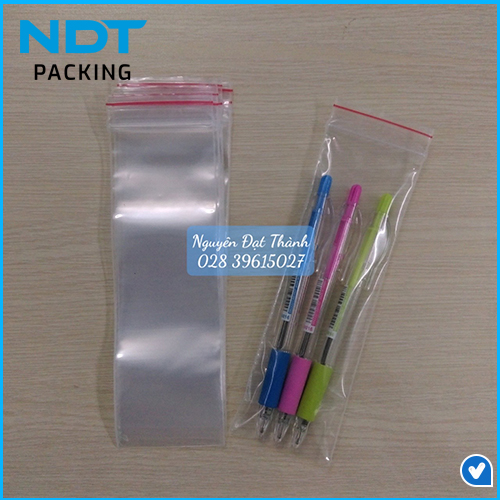 Túi Zipper Chỉ Đỏ
